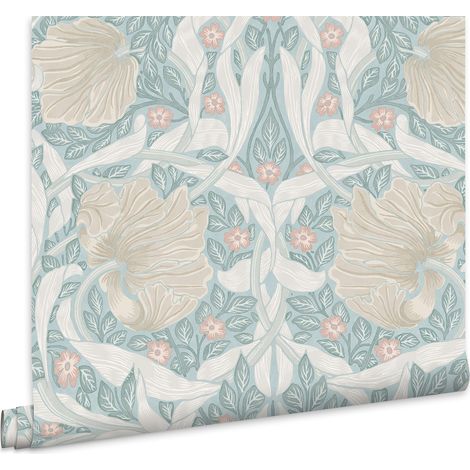 William Morris At Home Vliestapete Pimpernel Ocean Blau 10mx52cm (1/5)