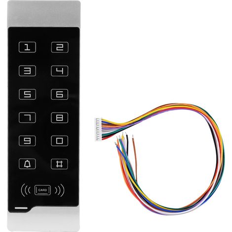 Contrôle d'accès de sécurité, contrôle par mot de passe Mf1 ou carte Em, capacité utilisateur de 1000, étanche avec Interfaces Wg26 pour porte et (1/5)
