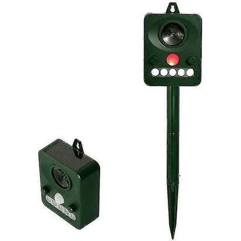 Solar Ultrasonic Bird Repeller Dog Repeller Strobe Infrared Light Animal Repeller Sound And Light Bird Repeller (1/4)