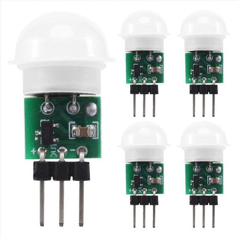 Capteur PIR AM312, lot de 5 capteurs infrarouges pyroélectriques PIR pour la présence humaine (1/5)