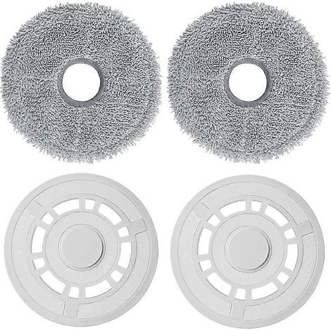 Lingettes avec supports aspirateur Dreame L10 Ultra, L10S Pro, L10S Ultra, L10S Pro Ultra, L10 Prime : chiffons microfibre. (1/5)