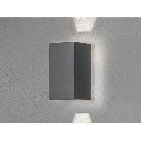 LED Up and Down Außenwandleuchte CREMONA Höhe 17cm, Anthrazit (1/10)