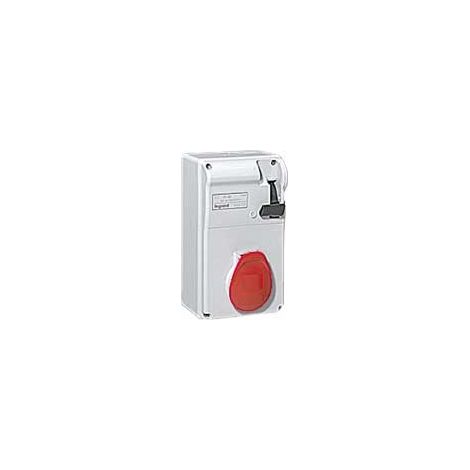 COFFRET MONOPRISE P17 IP44 32 A 380/415 V 50/60 HZ 3P+N+T LEGRAND 056614