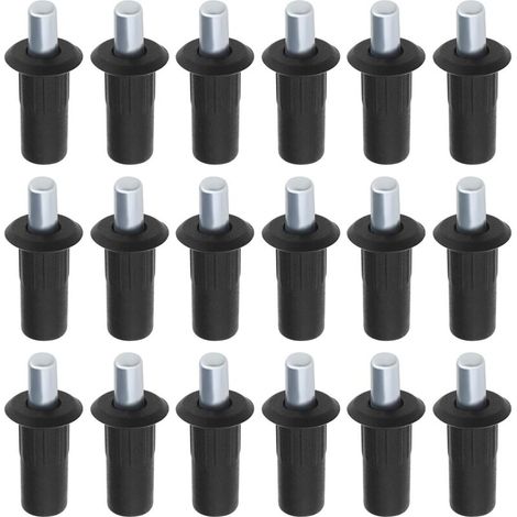Pack of 50 Spring Repair Pins for Cabinet Doors, Damper Repair Pins, Louvered Door Replacement Pins for Window Tools, Cabinet Furniture Repair Pins (Black) (1/5)