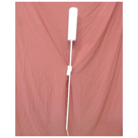 Applique murale architecturale corps métal blanc abat-jour rond verre blanc lampe E27 230V (non incl) IP20 TRAJECTOIRE