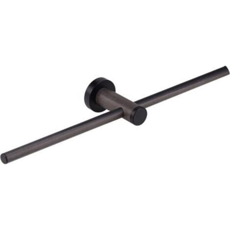 Tendedero de pared para baño, específicamente para el inodoro, de acero inoxidable.