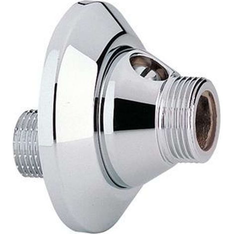 GROHE Raccordo a S 12400 regolabile 10mm 1/2"x3/4" chiudibile 2 pezzi cromo, 1240000M (1/2)