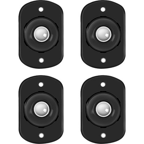 Lot de 4 roulettes adhésives universelles en acier inoxydable pour boîtes de rangement et meubles (1/5)