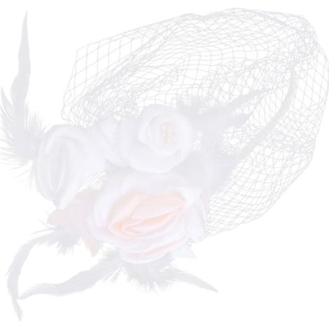 Short Floral Mesh Bridal Veil for Brides and Ladies (1/5)