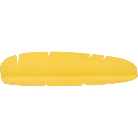 Planche anti-éclaboussures en feuille de bananier pour évier, jaune, avec ventouse, barrière d'eau pour plan de travail, protection contre les projections (1/5)