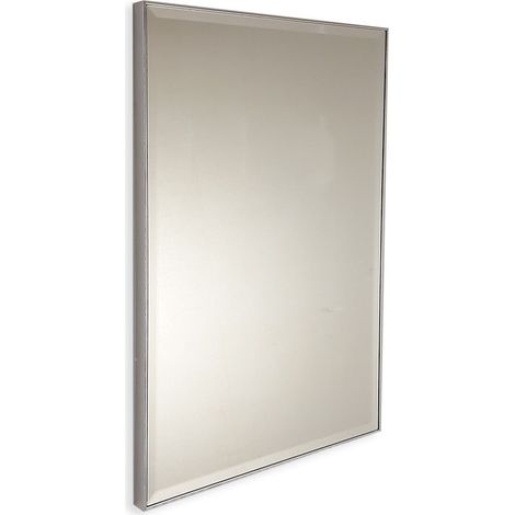 Specchio bagno su misura con bordi bisellati e cornice fino a 110 cm fino a 90 cm