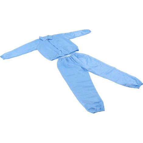 Combinaison de protection antistatique en polyester pour atelier microélectronique, taille XXXL, vêtement de travail séparé (1/5)