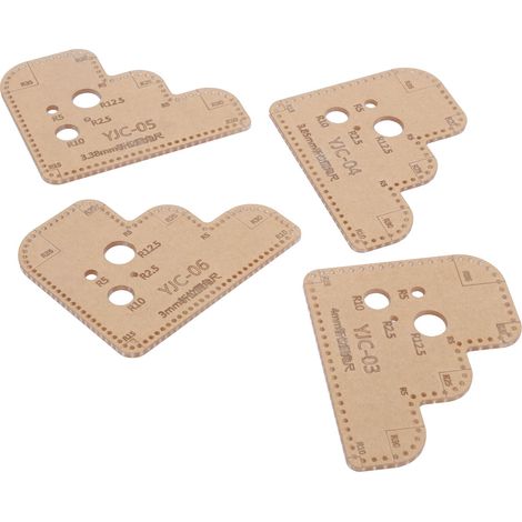 Gabarits Acrylique Ronds pour Découpe DIY - 4 Pièces avec Protection - Outils Créatifs de Bricolage (1/5)