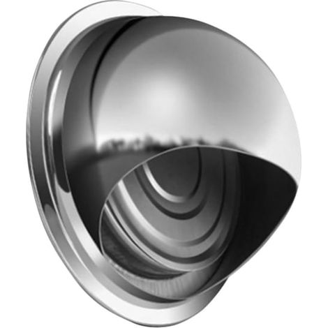 Ouvertures de ventilation des parois extérieures, clapets anti-retour, conduits d'évacuation, acier inoxydable (diamètre intérieur de 98 mm)