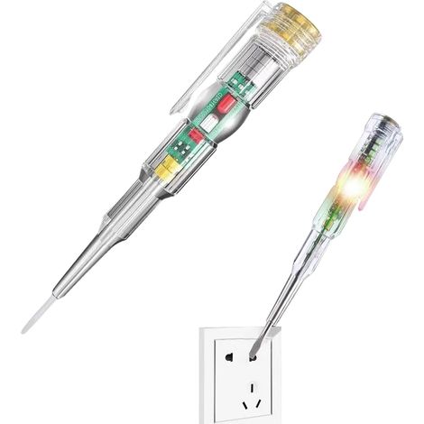 CCYKXA Electrical Detector Pen - Compact 14 x 2 x 2 cm Probe, ABS Voltage Tester, Cable Break Locator with LED Display Overload Protection Instrument for (1/5)