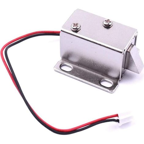mini verrou de porte de tiroir à languette vers le bas, assemblage magnétique, 12 V CC, design fin, 27 x 28 x 18 mm