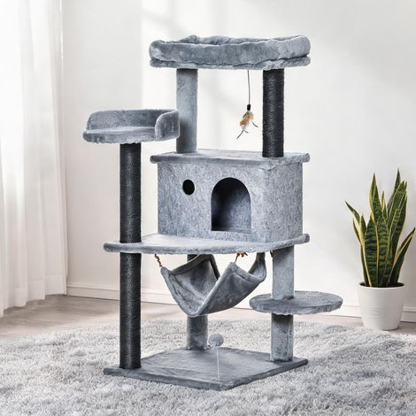 Arbre à chat gris 48 x 48 x 107 cm (1/5)