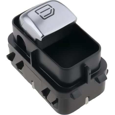 Interrupteur de lève-vitre côté passager, 4 broches, bouton-poussoir, référence A2059051513 A2229051904, compatible avec Mercedes-Benz Classe C W205, noir (1/4)