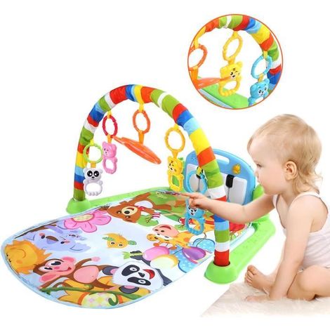 Tapis de jeu de remise en forme pour bébé, clavier de piano musical, tapis de gymnastique, jouet éducatif pour enfants de 0 à 18 M (1/4)