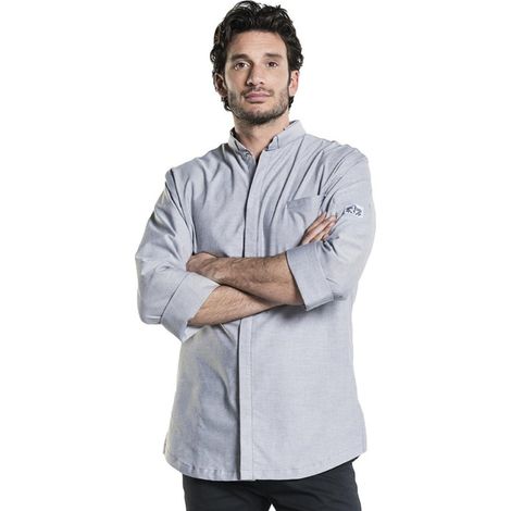 Veste de cuisine homme grise Chaud Devant Nordic taille L