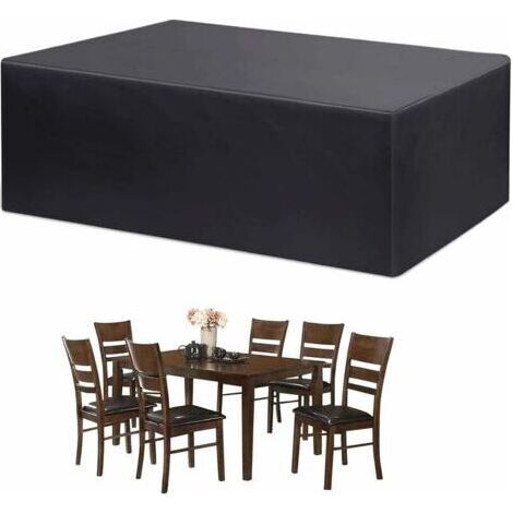 BUNTHAUS Bache Salon de Jardin, Housse Table de Jardin, Bache de Protection, Housse de Protection Salon de Jardin, Protection extérieure résistante imperméable de Meubles 210D Oxford (270×180×89CM) (1/5)