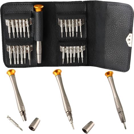 25-teiliges Mehrzweck-Präzisionsschraubendreher-Set für iPhone 7, iPad, Macbook, Smartphones, Uhren, Brillen und andere elektronische Geräte (1/5)
