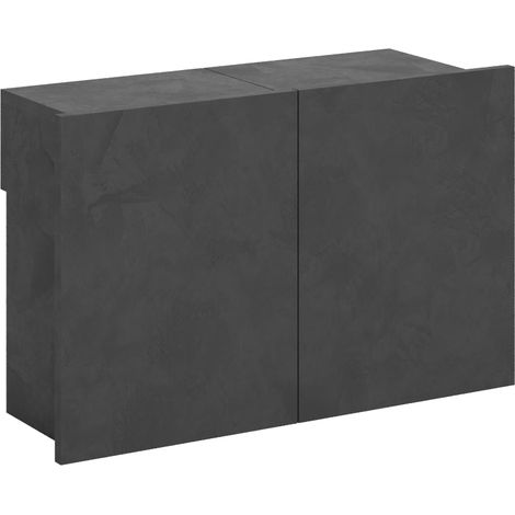 Panca Allungabile Inferiore 72-300x26x45 cm Evolve Antracite Spatolato (1/5)