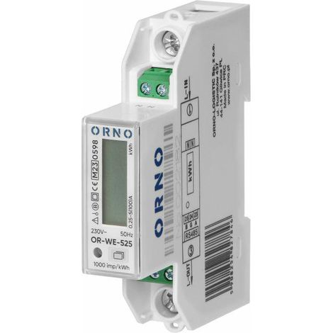 Contatore elettrico monofase Orno OR-WE-525