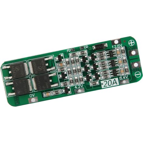 Batterie lithium-ion 3S 20A 12,6V avec carte de protection et récupération automatique (1/5)