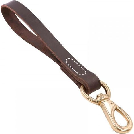 11.8'' Short Dog Leash, Pet Leash, Leather Dog Leash, Padded Handle for Medium Dogs, Walking Training (1/5)