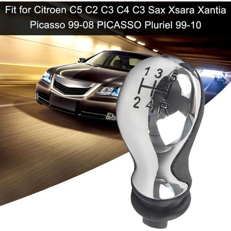 Pomo de palanca de cambios manual de 5 velocidades para Citroën C5 01-08 y Xsara Picasso 99-08.