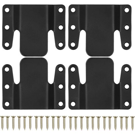 Set mit 4 Ecksofaverbindern, universelles Klicksystem, einfach zu montierende Clips, robuste Verbinder mit Schrauben. (1/5)