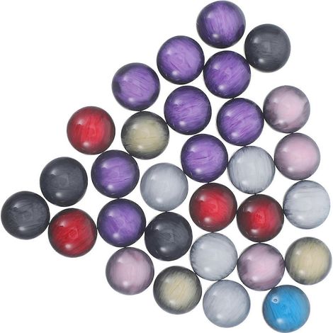 sachet de 30 clips d'oreilles ronds en résine (12 mm) pour la création de bijoux (couleurs assorties). (1/5)