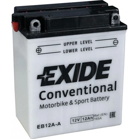Batterie moto Exide EB12A-A YB12A-A 12v 12ah 165A