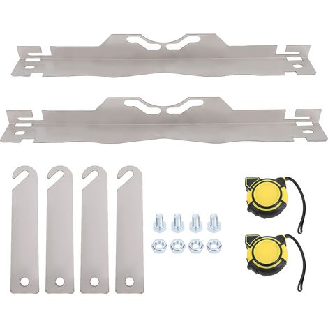 Ortviai Plateau d’Alignement des Roues en Acier Inoxydable pour Voitures et Camions – DY1206+DY1311, avec 2 mètres ruban de 3 m (1/5)