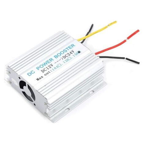 Convertisseur de Puissance, Alimentation de Voiture 12V à 24V Convertisseur DC-DC Inverter 15A