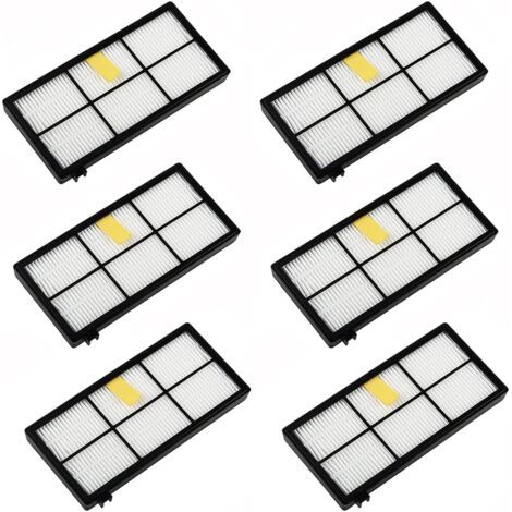 BUNTHAUS 6-teilige Ersatzfilter-Zubehörsätze für iRobot Roomba 800 900 Serie 850 860 861 866 870 880 890 900 960 980 981 985 (1/5)