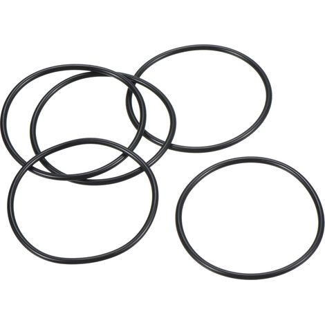 Joint Torique Nitrile Caoutchouc 48mm OD 44mm ID 2mm Largeur, 5 Pcs Métrique Scellage Joint pour Robinet Plomberie Automobile Réparation, Noire (1/5)