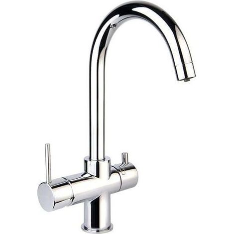 Apell APG3910CR Miscelatore Doppio Comando per acqua purificata a Bocca Girevole Cromo