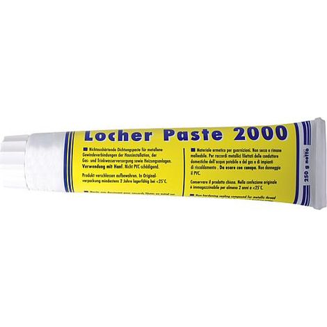 Pate 2000 speciale trous tube 250 g Pate d etancheite eau/gaz DVGW a utiliser avec du chanvre (1/4)