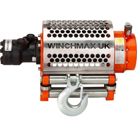 20,000lb (9,072kg) Original Orange Z Hydraulic Winch. 25m x 14mm Steel Rope. 1/2 Inch Clevis Hook. (1/5)