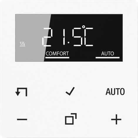 JUNG HOME Raumthermostat-Display, Serie AS/A, alpinweiß BT A 1791 WW (1/5)