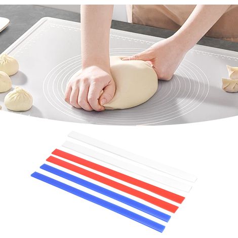Professionelle und langlebige Silikon-Messstreifen für Gebäckteig, Nudelholzführungen, Kekse und Kuchen. (1/5)
