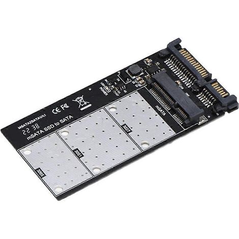 SSD-zu-SATA-Adapterkarte mit bis zu 6 Gbit/s, M.2 mSATA-zu-2,5"-SATA-SSD-Adapter für Laptops und Desktop-Computer (1/5)