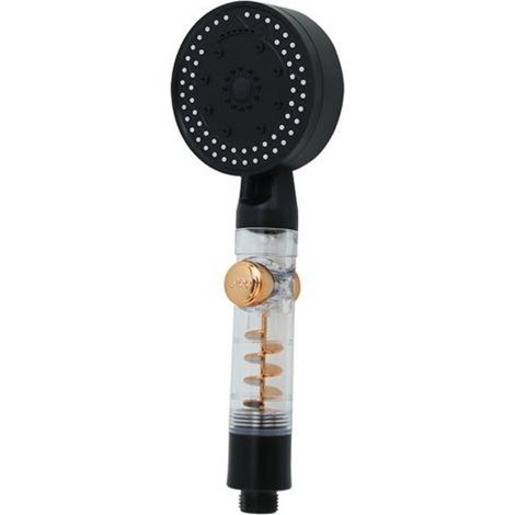 Trade Shop - MEHRSTRAHLEN-DUSCHKOPF BADEZIMMER-DUSCHKOPF MIT STOP-TASTE SPIRALVENTILATOR 87529 -