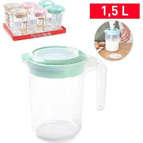 PLASTICFORTE jarra mixer surtida vrm , Jarra Mixer surtida VRM, un accesorio práctico y versátil para preparar, mezclar y servir todo tipo de bebidas de forma cómoda y sencilla.

C