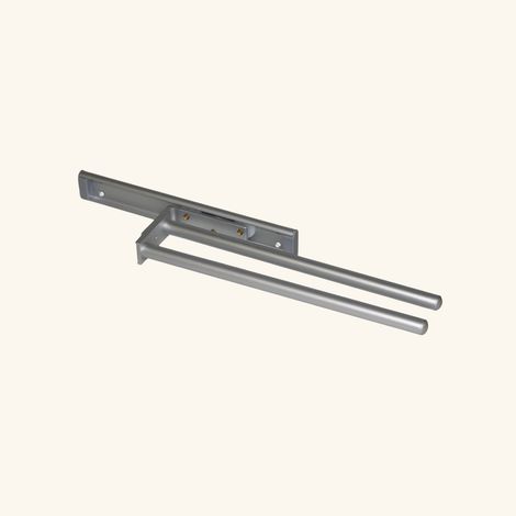 Cuisissimo – Porte torchons coulissant 2 branches en aluminium – Design moderne – Optimise l'espace – Dimensions L 43.9 x l 94 cm (1/3)
