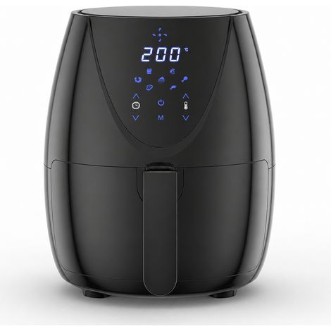 AIR FRYER-YASHE- Friteuse sans Huile 4.5L - 2500W Turbo - Tactile LED 6 Modes - Noir