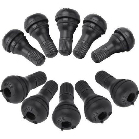 Valve Roue Tracteur Tondeuse,Valve Tr412,Lot De 10 Bouchons Anti-Poussière De Valve De Pneu Pour Voiture (1/4)
