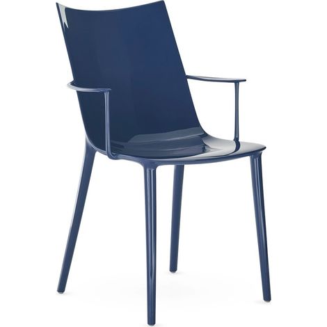 Sedia HER HIGHEST HIGHNESS Blu scuro in tecnopolimero Kartell 05915PU (1/2)